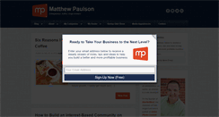 Desktop Screenshot of mattpaulson.com